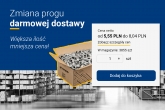 Zmiana progu darmowej dostawy!