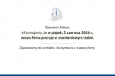 Szanowni Klienci