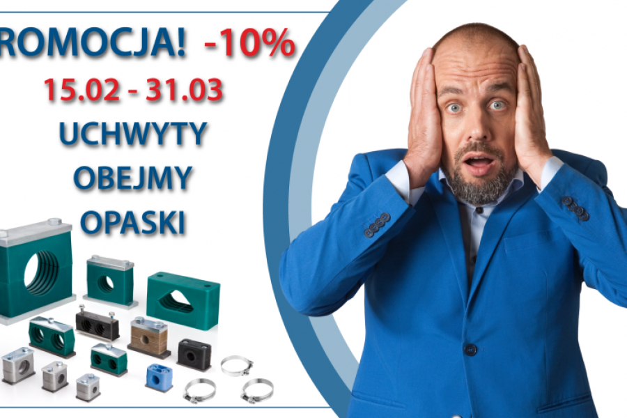 Promocja! Uchwyty, obejmy i opaski -10%