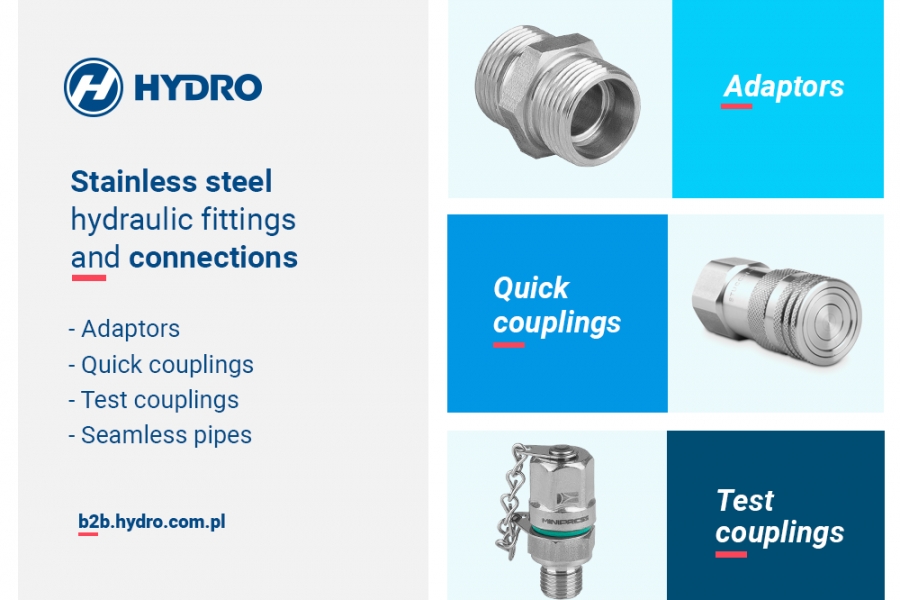 Stainless steel hydraulic fittings and connections