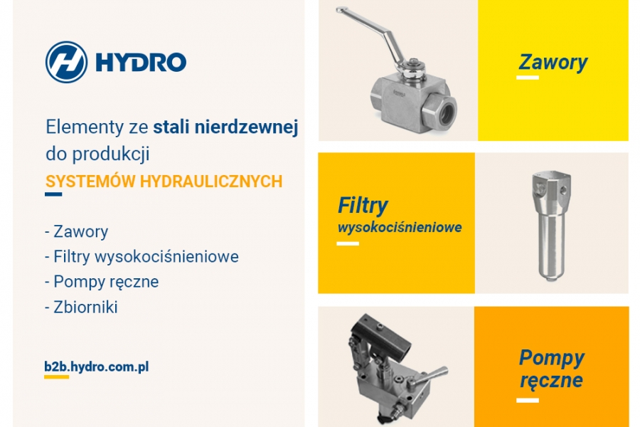 Elementy ze stali nierdzewnej do produkcji  systemów hydraulicznych