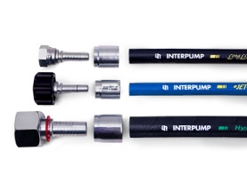 Components for production of hydraulic hose assemblies