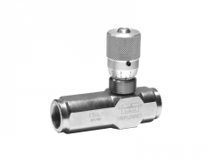 VRFU 90 - Flow regulator 90° with check valve