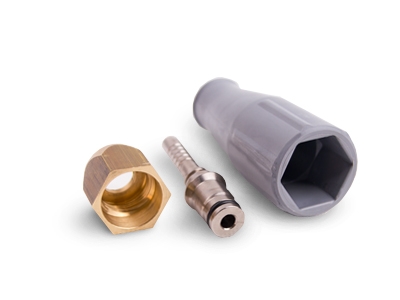 Hydraulic fittings for pressure wash applications