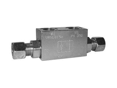 VRSE DIN 2353 - single pilot operated check valve