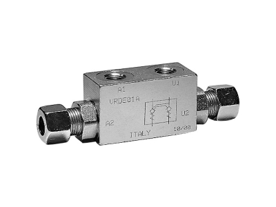 VRDE DIN 2353 - dual pilot operated check valve